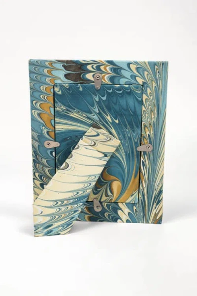 Inner Child Hand-marbled Picture Frame In Multi