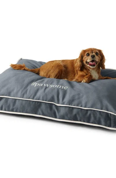 Lands' End Rectangular Canvas Dog Bed Cover In Gray