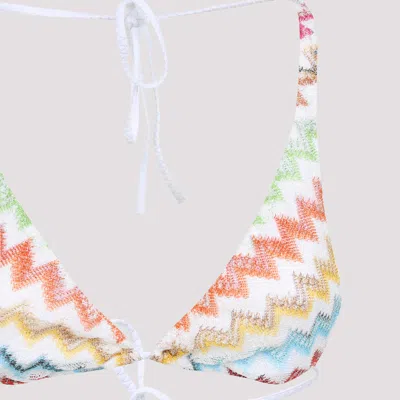 Missoni Triangle Bikini Top Adjustable Thin Straps In Multi