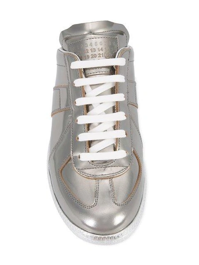 Shop Maison Margiela Replica Mule Sneakers - Metallic