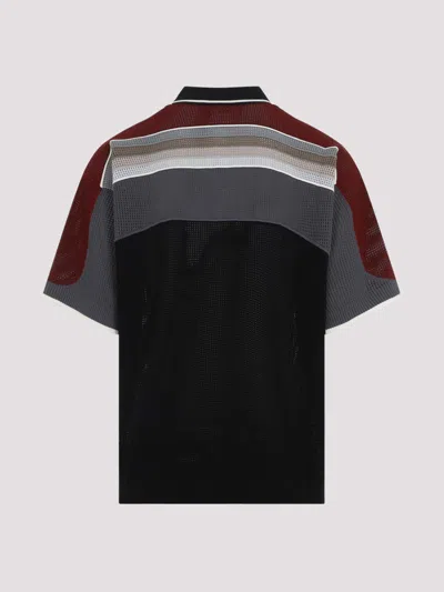Amiri Men & Apos;s Knit Ma Icon Applique Short-sleeve Shirt In Black
