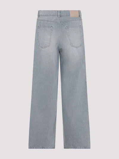 Our Legacy Vast Cut High-waisted Wide-leg Cotton Denim Jeans In Pale Coast Wash Blue
