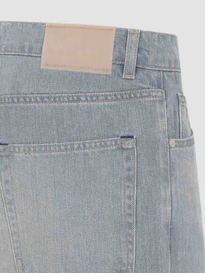 Our Legacy Vast Cut High-waisted Wide-leg Cotton Denim Jeans In Pale Coast Wash Blue