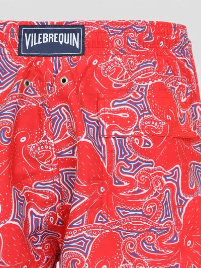 Vilebrequin Moorea Hypnoptocus Print Swim Shorts In Red