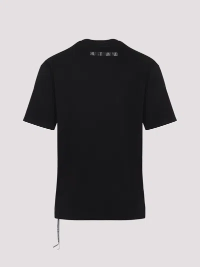 Mastermind Japan Glass Beaded Loopwheel Short Sleeves Tee In Black