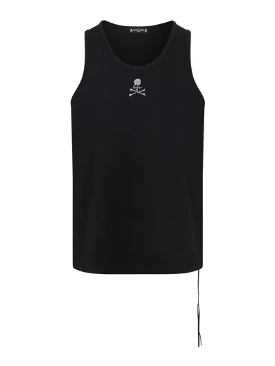 Mastermind Japan Glass Beaded Loopwheel Tank Top In Black | ModeSens