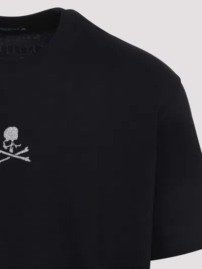 Mastermind Japan Glass Beaded Loopwheel Short Sleeves Tee In Black
