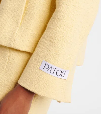 Patou Cropped Cotton Jacket In Multi