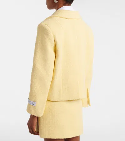 Patou Cropped Cotton Jacket In Multi