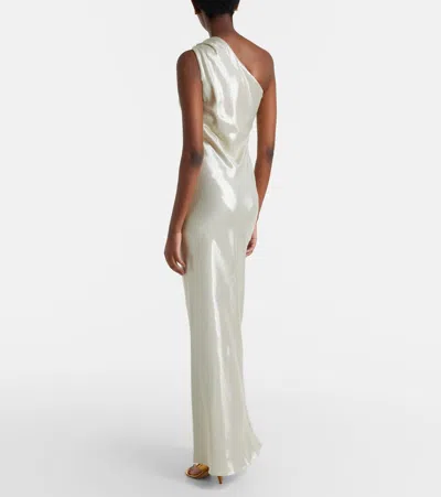 Max Mara Odissea One-shoulder Gown In White