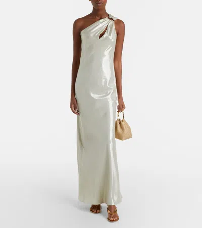 Max Mara Odissea One-shoulder Gown In White