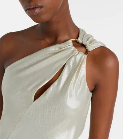 Max Mara Odissea One-shoulder Gown In White