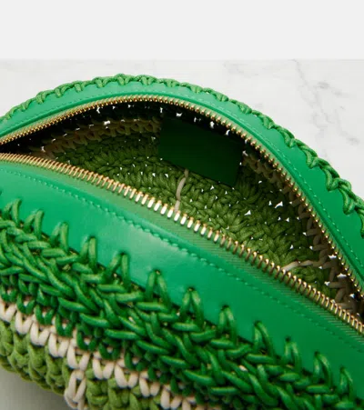 Chloé Chloe Tropicus Lime Braided Waxed Cord Clutch In Green