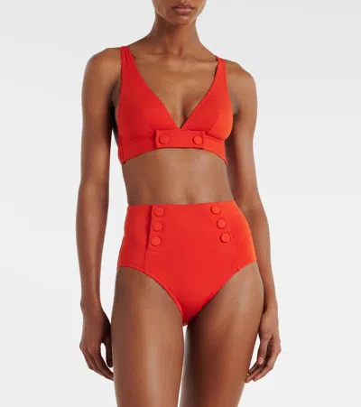Eres Charme Bikini Top In Red