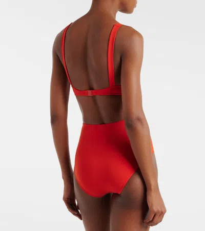 Eres Charme Bikini Top In Red