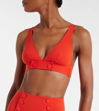 Eres Charme Bikini Top In Red