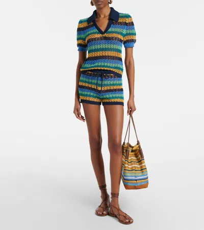 Etro Libra Medium Striped Tote Bag In Multi