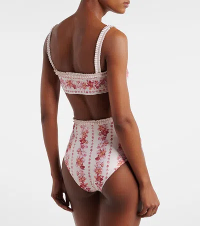 Agua By Agua Bendita Nopaul Floral-printed Stretch Recycled Bikini Briefs In Multi