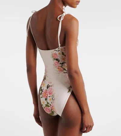 Agua By Agua Bendita Rabano One Piece Swimsuit In White