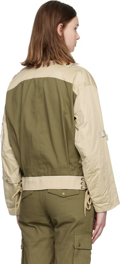 Isabel Marant Julissa Leather-trimmed Organic Cotton Jacket In Multi
