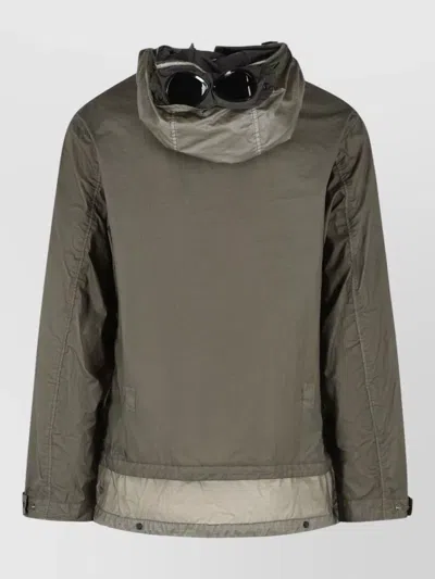 C.p. Company C.p.company Lead Grey Bitm Nylon Goggle Jacket In Gray