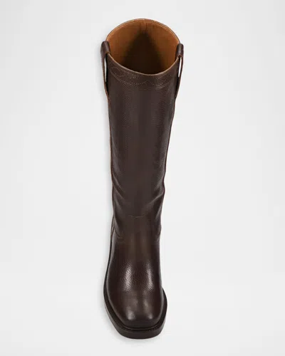 Frye Kate Leather Pull-on Boots In Brown