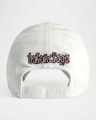 Balenciaga Blackletter Script Logo Baseball Cap