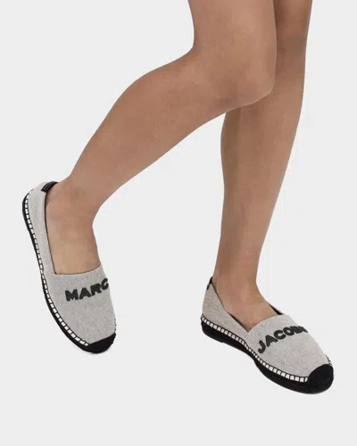 Marc Jacobs The Canvas Logo Espadrilles In Gray