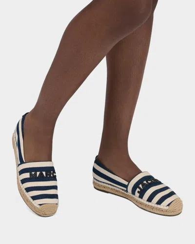 Marc Jacobs Espadrilles Jute Sole Round Toe Striped In Multi