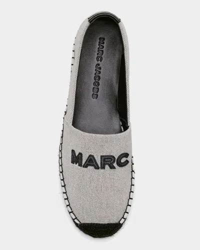 Marc Jacobs The Canvas Logo Espadrilles In Gray