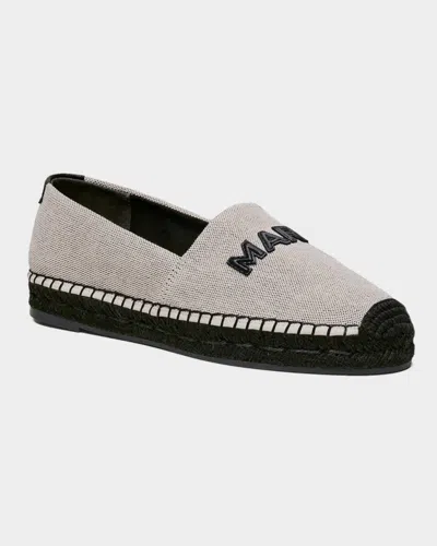Marc Jacobs The Canvas Logo Espadrilles In Gray