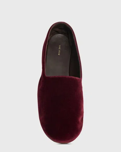 The Row Ponti Velvet Slip-on Shoes In Multi