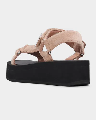 Tory Burch Mellow Platform Sandals In Multi