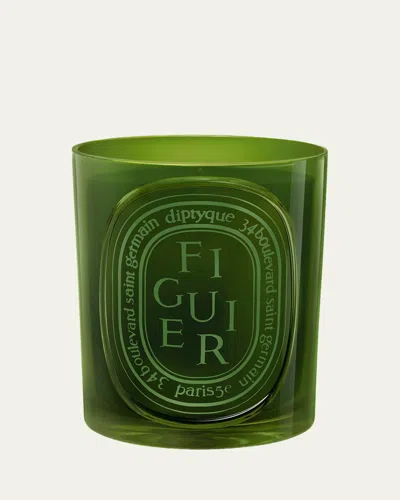 Diptyque Figuier Coloured Candle In Green