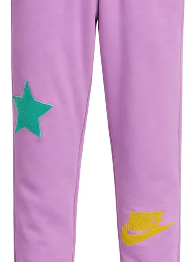 Nike Elasticated Track Pants In Pink
