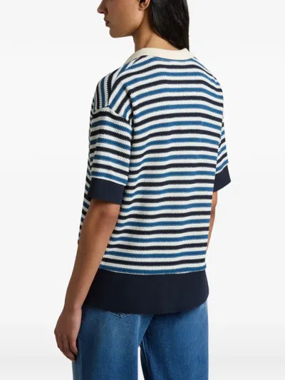 Woolrich Striped Knit T-shirt In Multi