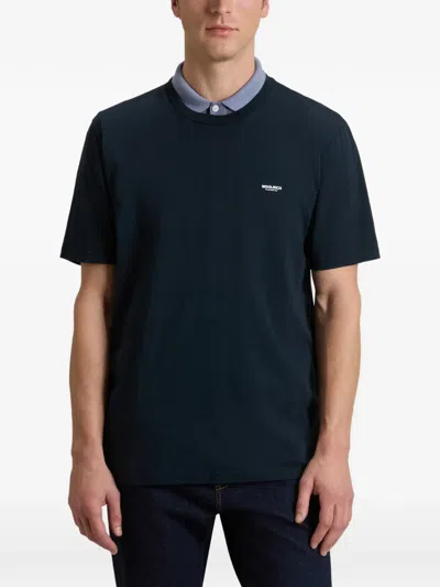 Woolrich Front-logo T-shirt In Blue