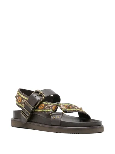Ash Flat Sandals With Buckle Closure In Multi