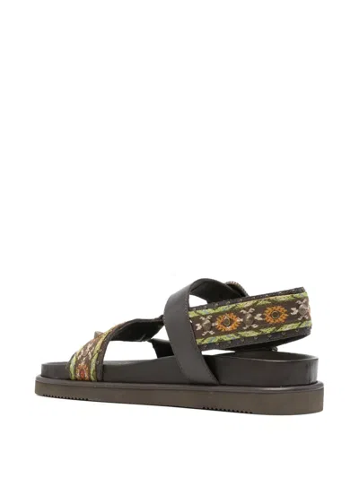 Ash Flat Sandals With Buckle Closure In Multi