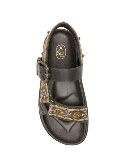 Ash Flat Sandals With Buckle Closure In Multi