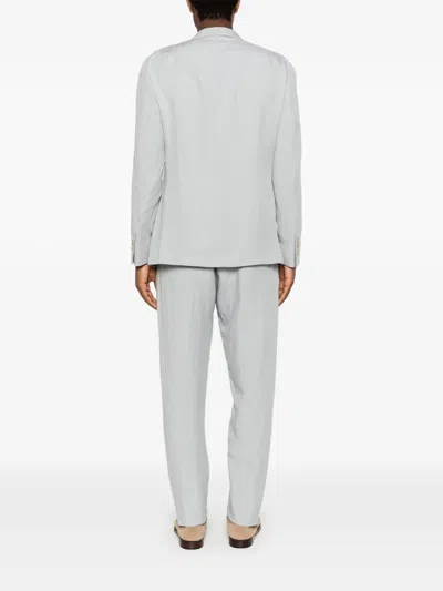 Eleventy Single-breasted Suit In Blue