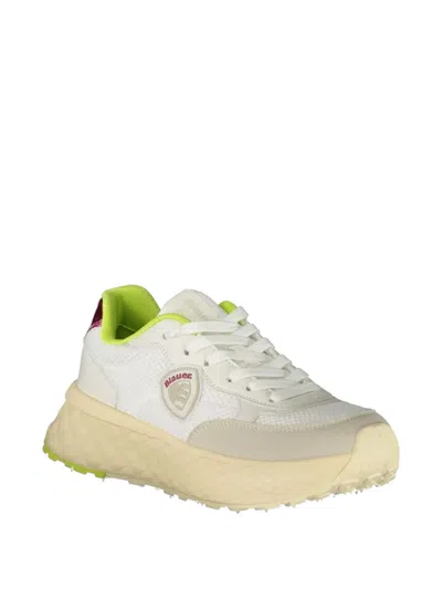 Blauer Logo-patch Mesh-panel Sneakers In Neutral