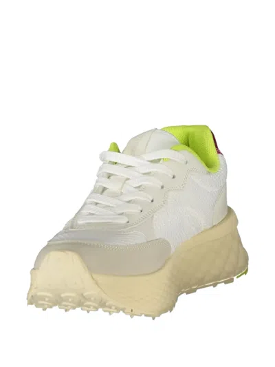 Blauer Logo-patch Mesh-panel Sneakers In Neutral