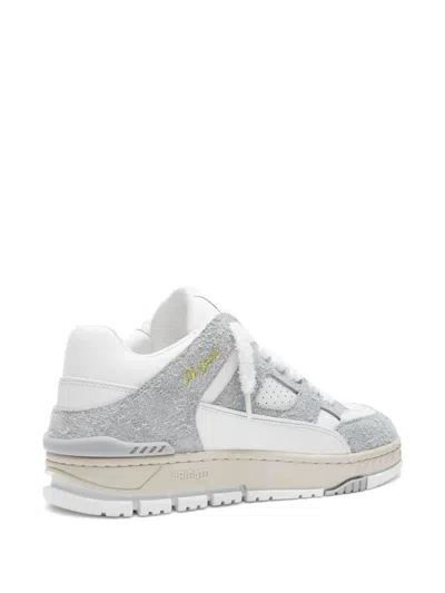 Axel Arigato Low Top Sneakers Perforated Detailing Textured Panels Rubber Sole In Silver