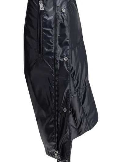 Moncler Restigo Quilted Vest With Logo Patch In Blue