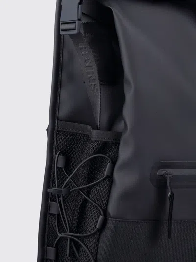 Rains Trail Mountaineer Rolltop Front-pocket Backpack In Black