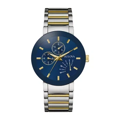 Bulova Futuro Mens Two Tone Stainless Steel Bracelet Watch 98c123 In ...