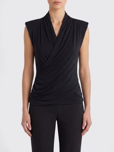 Thom Krom Draped Sleeveless Top In Black
