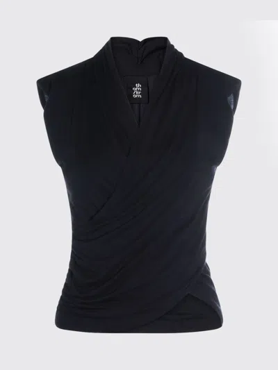 Thom Krom Draped Sleeveless Top In Black