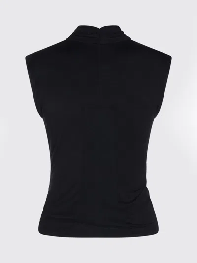 Thom Krom Draped Sleeveless Top In Black